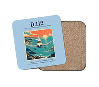 Thumbnail for Jodel D.112 - Poster - Coaster - Light Blue