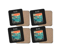 Thumbnail for Jodel D.112 - Poster - Coaster Set - Black