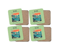 Thumbnail for Jodel D.112 - Poster - Coaster Set - Light Green