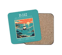 Thumbnail for Jodel D.112 - Poster - Coaster - Turquoise