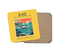 Thumbnail for Jodel D.112 - Poster - Coaster - Yellow