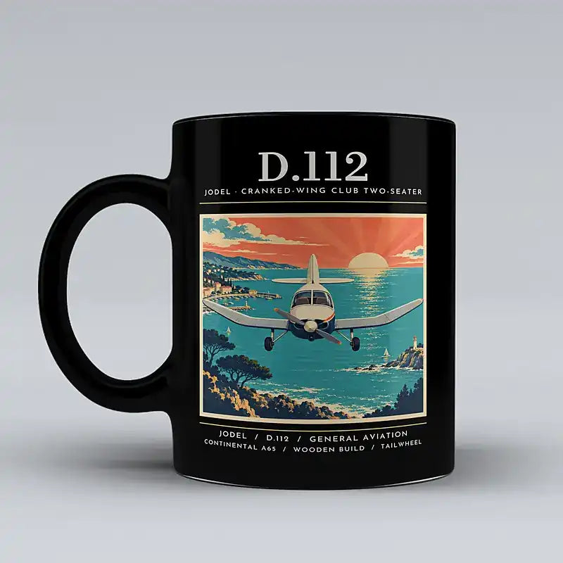 Jodel D.112 - Poster - Mug - Black