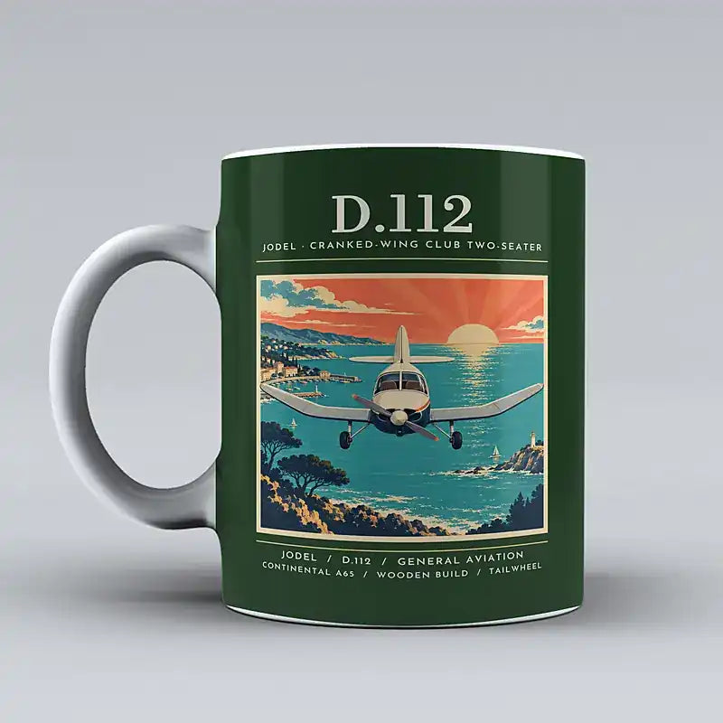 Jodel D.112 - Poster - Mug - Dark Green