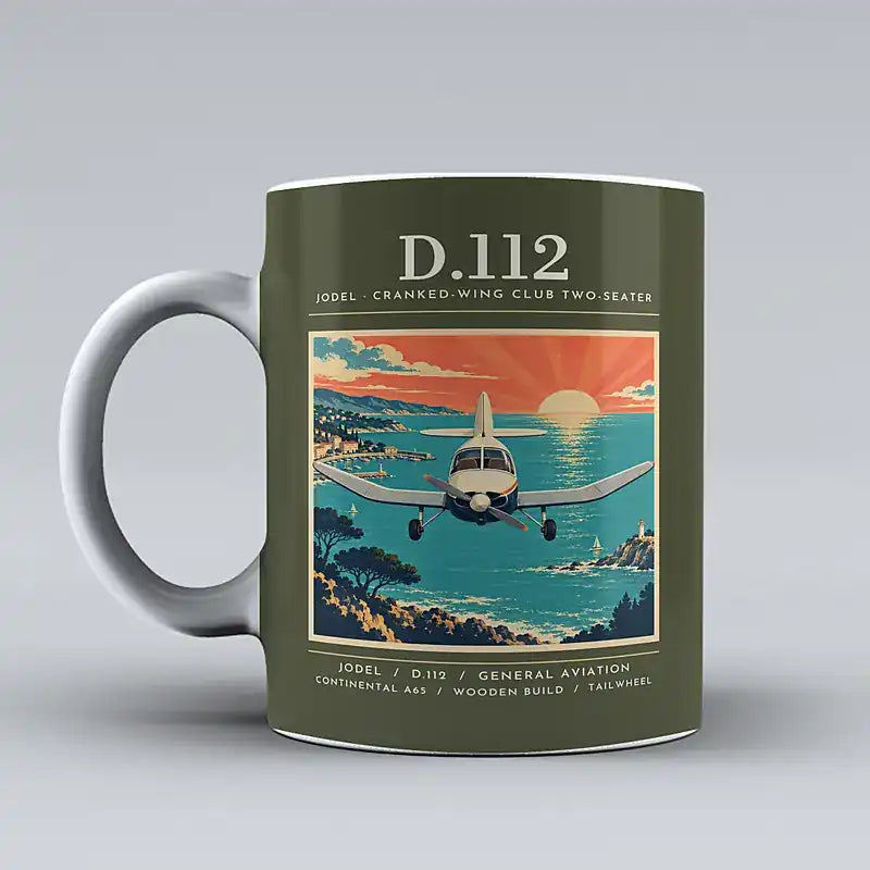 Jodel D.112 - Poster - Mug - Green Army