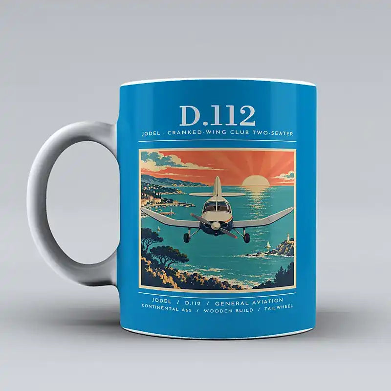 Jodel D.112 - Poster - Mug - Turquoise