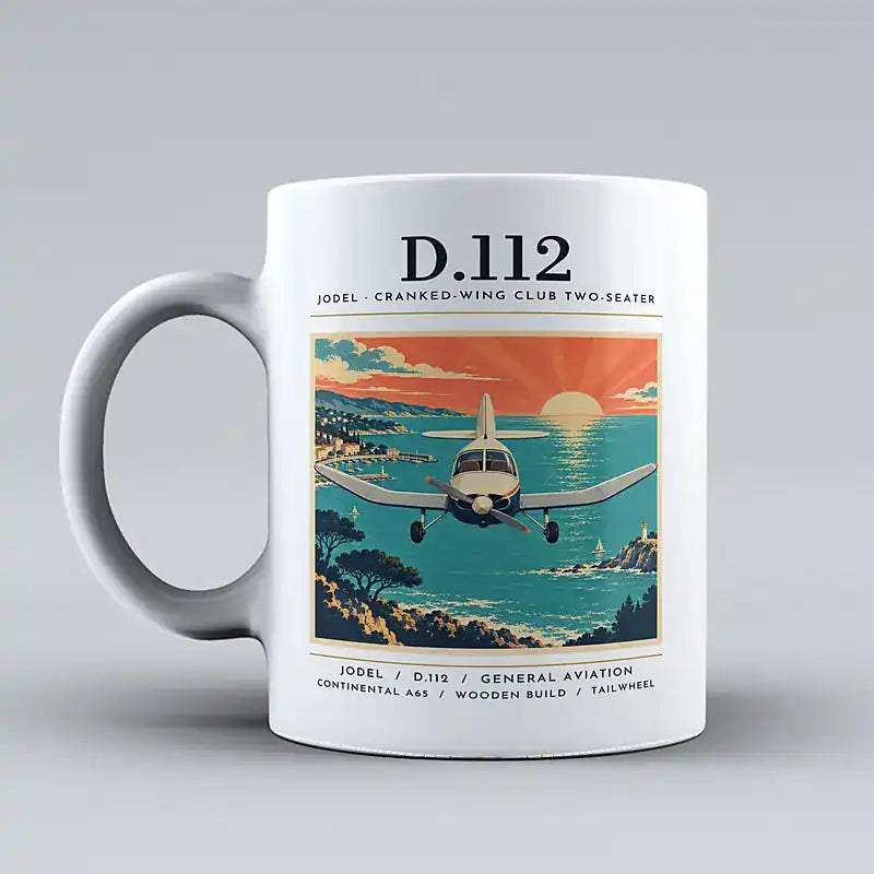 Jodel D.112 - Poster - Mug - White