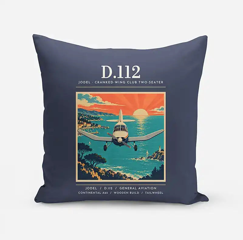 Jodel D.112 - Poster - Pillow - Navy Blue