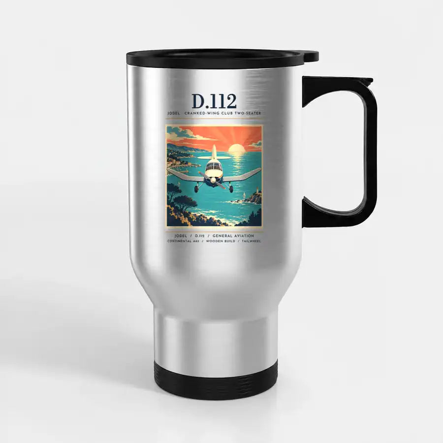 Jodel D.112 - Poster - Stainless Steel with Holder - Silver