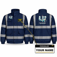 Thumbnail for Jodel D.112 Reflective Winter Jackets - Cartoon + Name - Navy Blue