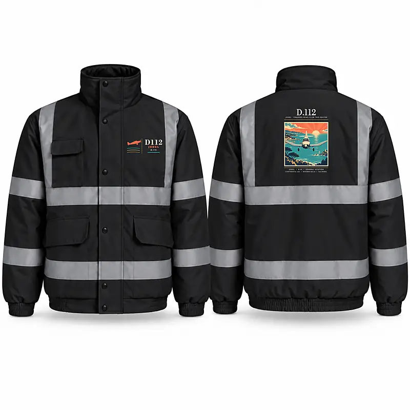 Jodel D.112 Reflective Winter Jackets - Poster - Black