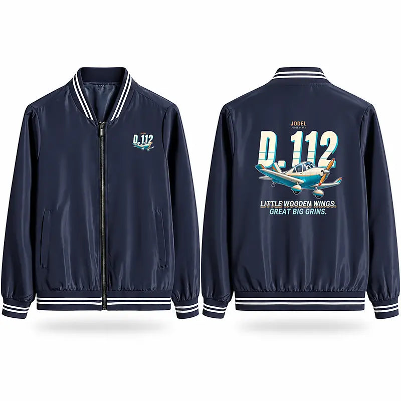 Jodel D.112 Stylish Jackets - Baseball Collar - Cartoon - Navy Blue