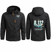 Thumbnail for Jodel D.112 Stylish Jackets - Hooded Windbreaker - Cartoon - Black