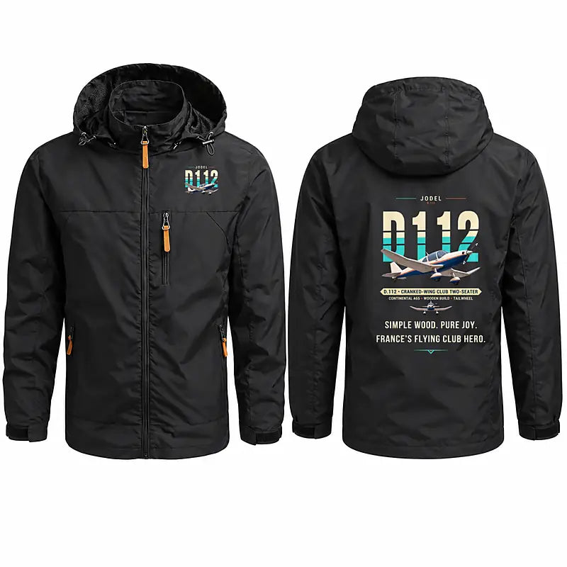Jodel D.112 Stylish Jackets - Hooded Windbreaker - Original - Black