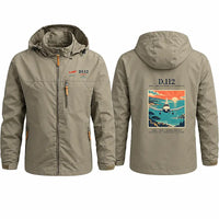 Thumbnail for Jodel D.112 Stylish Jackets - Hooded Windbreaker - Poster - Khaki
