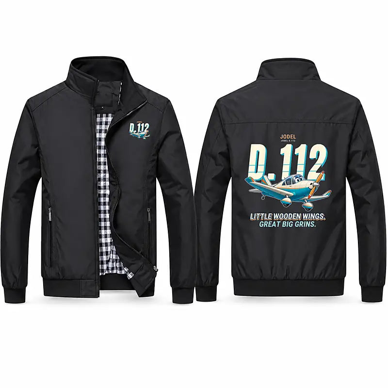 Jodel D.112 Stylish Jackets - Stand Collar - Cartoon - Black