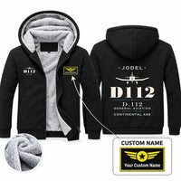 Thumbnail for Jodel D.112 Zipped Sweatshirts - Heritage + Name - Black