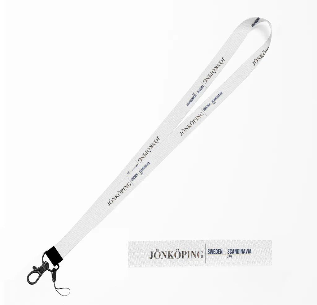 Jönköping City Series lanyard - white