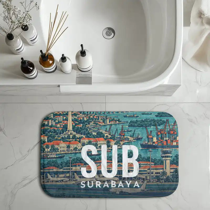 Juanda International Airport Surabaya (SUB) bath mat