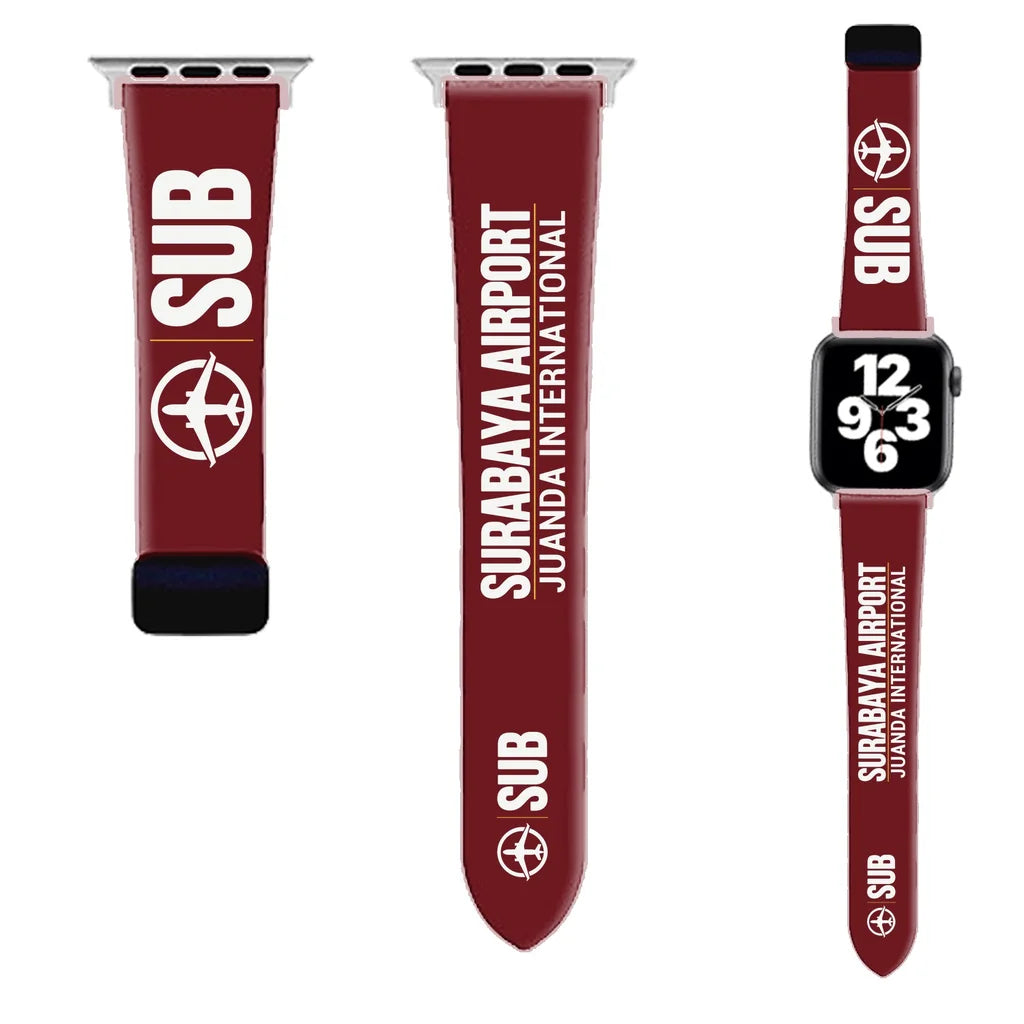 WBV6 | Juanda International Airport Surabaya SUB | Dark Red (Magnetic Band)