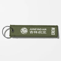Thumbnail for Juneyao Airlines Crew & Staff Tag Key Chains - Green Army - Crew