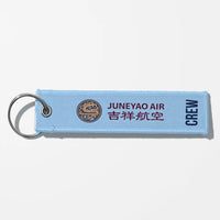 Thumbnail for Juneyao Airlines Crew & Staff Tag Key Chains - Light Blue - Crew