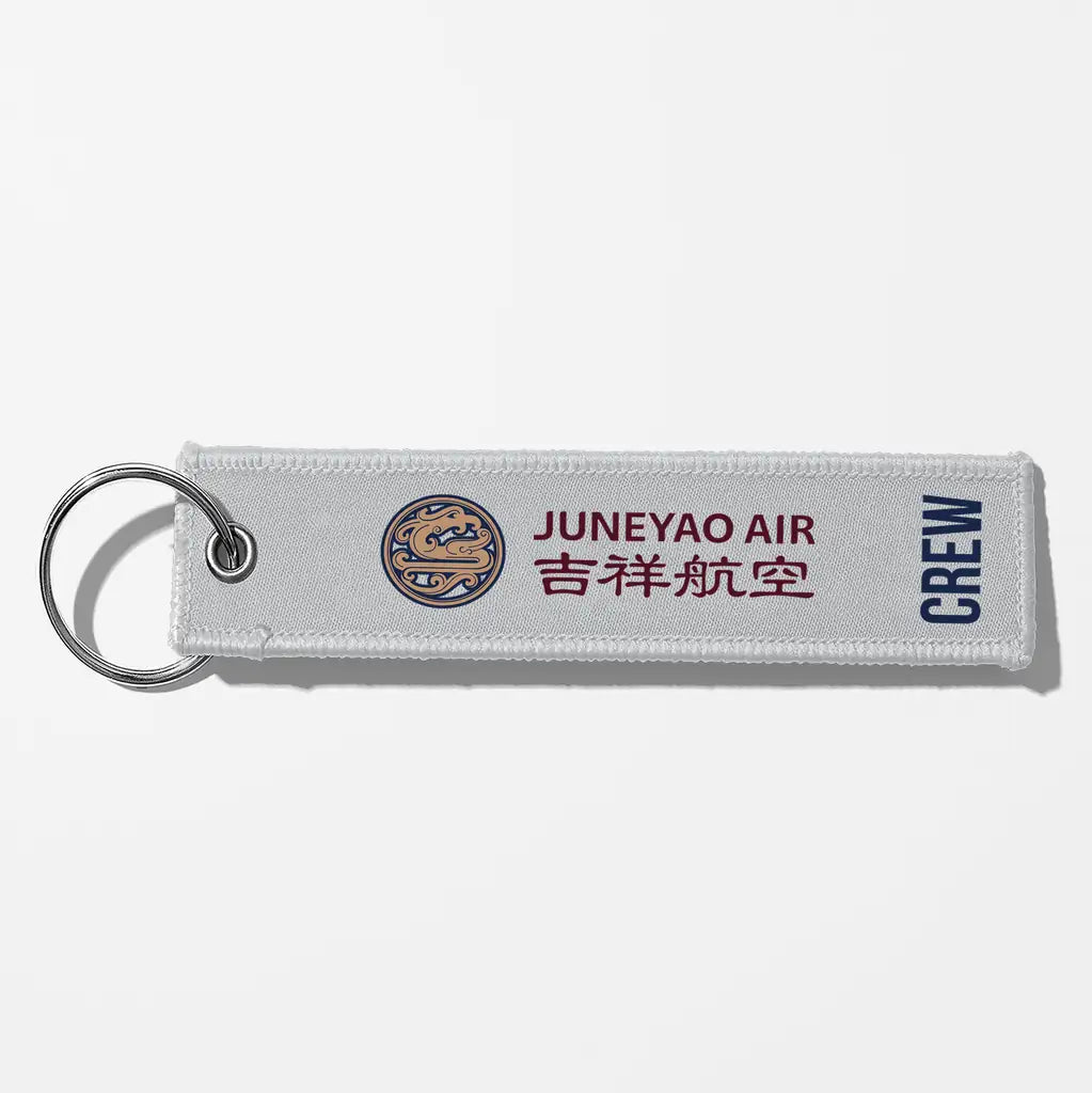 Juneyao Airlines Crew & Staff Tag Key Chains - Light Gray - Crew