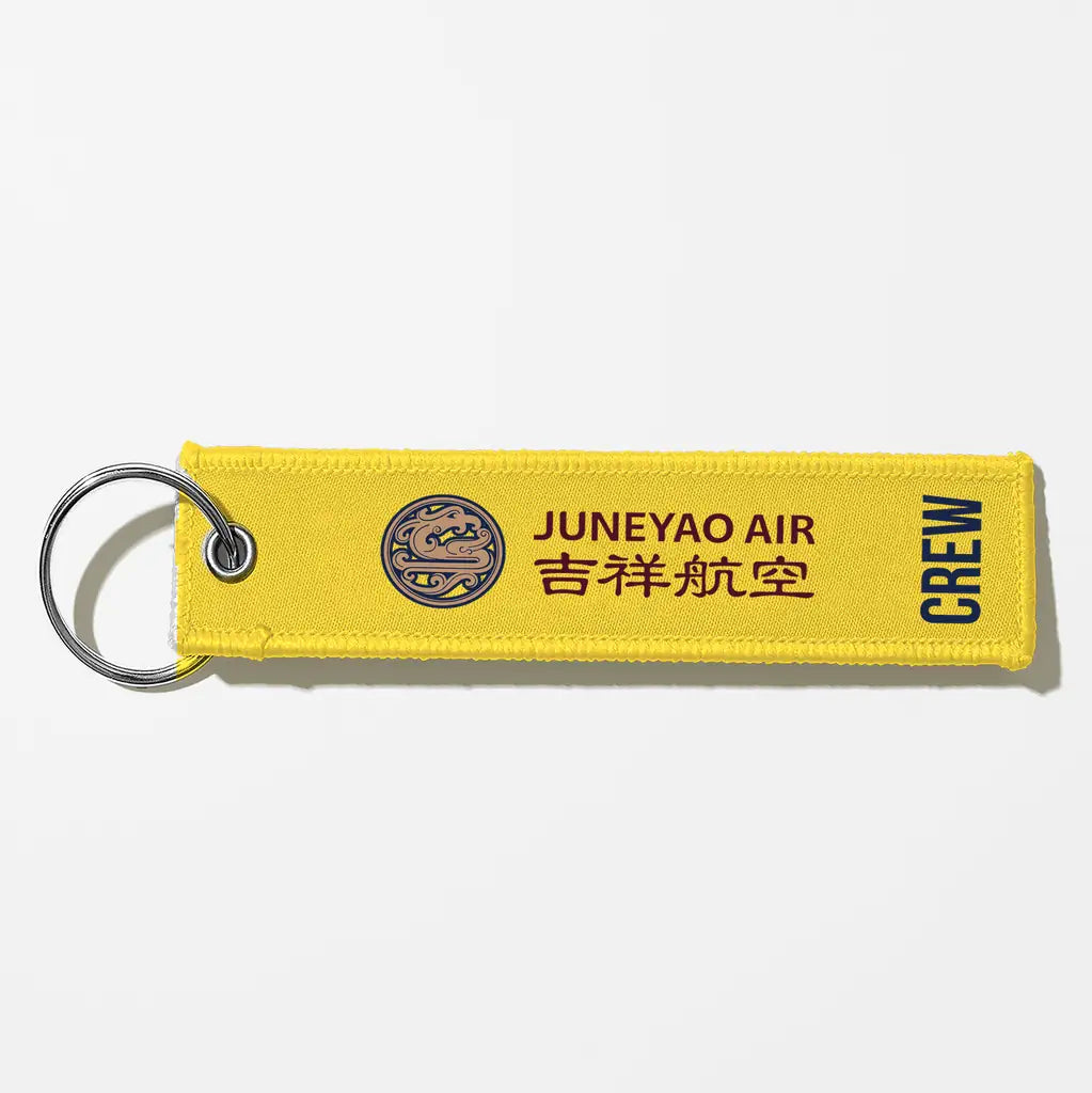 Juneyao Airlines Crew & Staff Tag Key Chains - Yellow - Crew