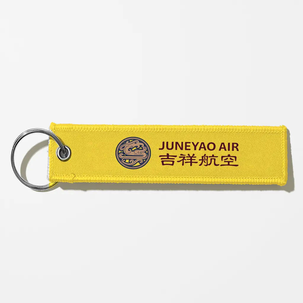 Juneyao Airlines Crew & Staff Tag Key Chains - Yellow