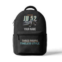 Thumbnail for Junkers Ju 52-3m - 3D Backpack - Cartoon + Name - Gray