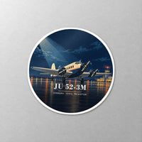 Thumbnail for Junkers Ju 52-3m - 3D - Circle Sticker - Close-up