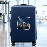 Thumbnail for Junkers Ju 52-3m - 3D + Name - Square Sticker - Suitcase