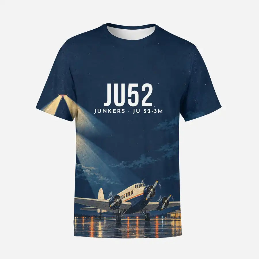 Junkers Ju 52-3m 3D All-Over Print Clothing - T-Shirt - 3D