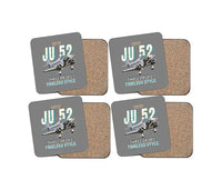 Thumbnail for Junkers Ju 52-3m - Cartoon - Coaster Set - Gray