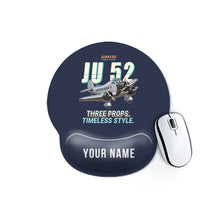 Thumbnail for Junkers Ju 52-3m - Cartoon + Name - Ergonomic Mouse Pad - Navy Blue
