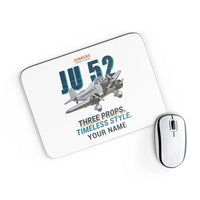 Thumbnail for Junkers Ju 52-3m - Cartoon + Name - Mouse Pad - White