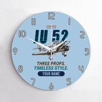 Thumbnail for Junkers Ju 52-3m - Cartoon + Name - No Frame - Light Blue