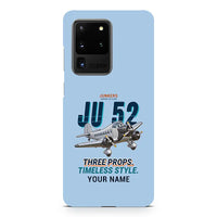 Thumbnail for Junkers Ju 52-3m - Cartoon + Name - Samsung Case - Light Blue
