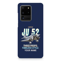 Thumbnail for Junkers Ju 52-3m - Cartoon + Name - Samsung Case - Navy Blue