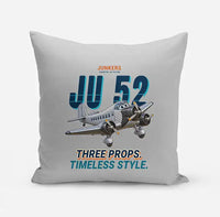 Thumbnail for Junkers Ju 52-3m - Cartoon - Pillow - Light Gray