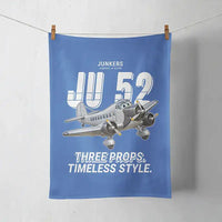 Thumbnail for Junkers Ju 52-3m - Cartoon - Towel - Blue