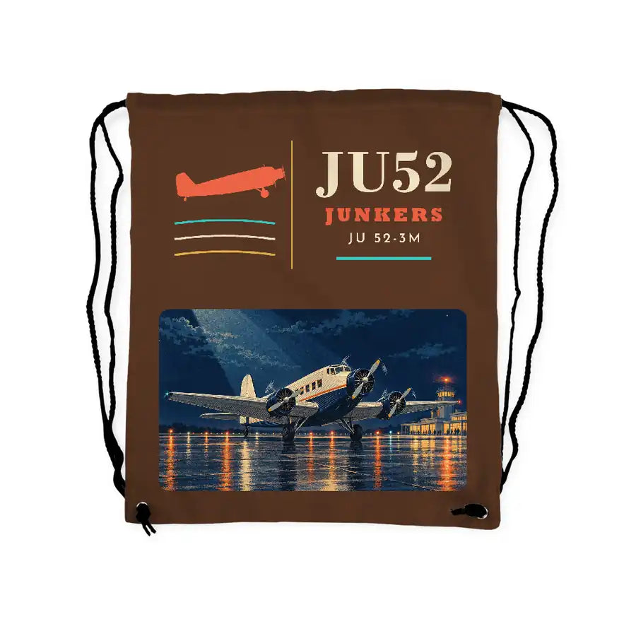 Junkers Ju 52-3m - Drawstring Bag - Classic - Brown