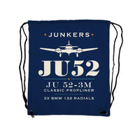 Thumbnail for Junkers Ju 52-3m - Drawstring Bag - Heritage - Dark Blue