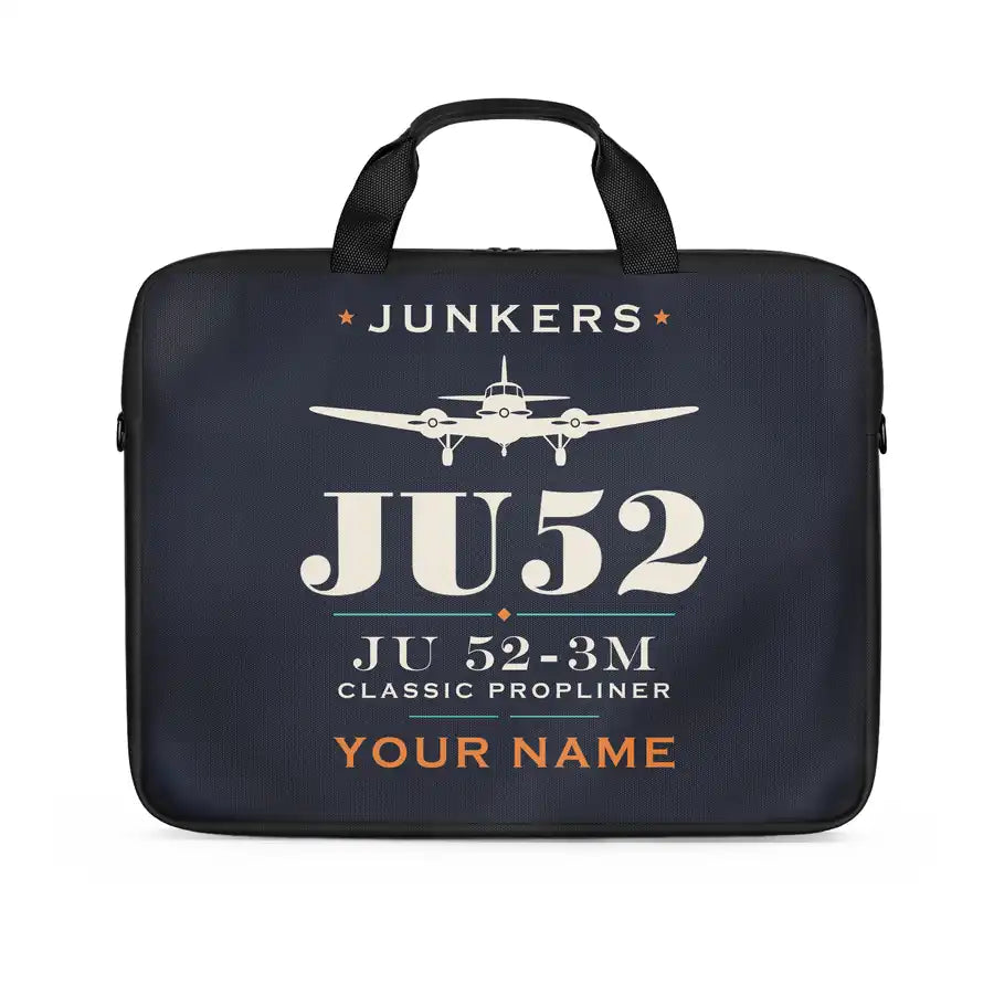 Junkers Ju 52-3m - Heritage + Name - Laptop Bag