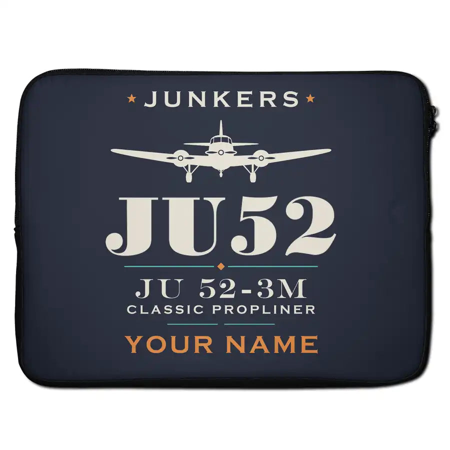 Junkers Ju 52-3m - Heritage + Name - Laptop Sleeve