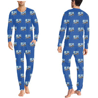 Thumbnail for Junkers Ju 52-3m - Men Pajamas - Cartoon Pattern - Blue