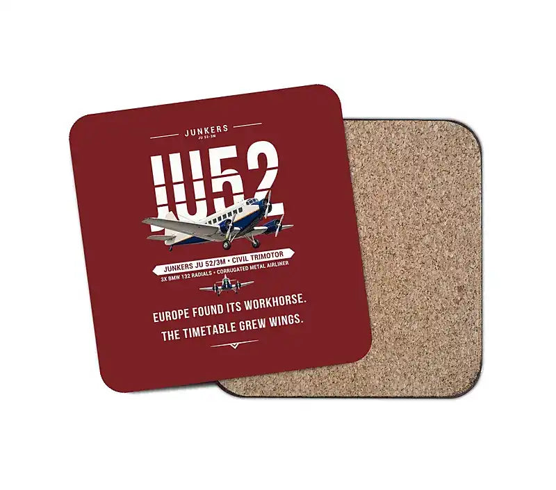 Junkers Ju 52-3m - Original - Coaster - Dark Red