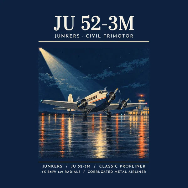 Junkers Ju 52-3m - Poster - Card