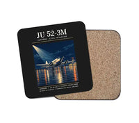 Thumbnail for Junkers Ju 52-3m - Poster - Coaster - Black