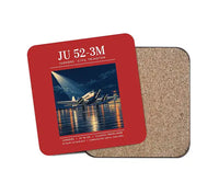 Thumbnail for Junkers Ju 52-3m - Poster - Coaster - Red