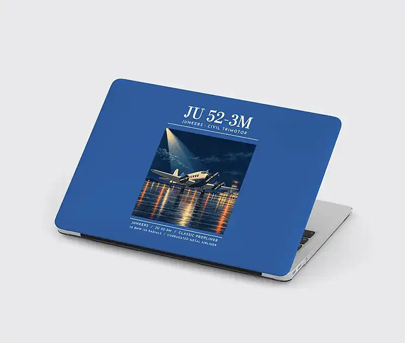 Junkers Ju 52-3m - Poster - MacBook Case - Blue